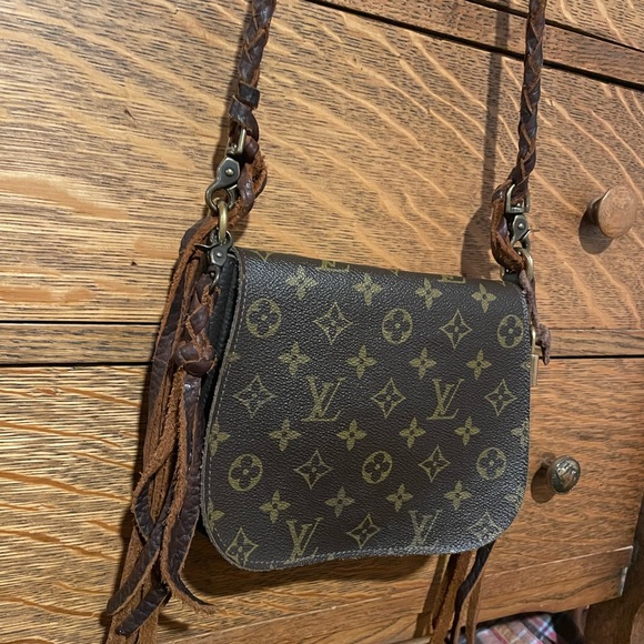 Vintage Boho Bags upcycled Louis Vuitton bag - Picture 3 of 9